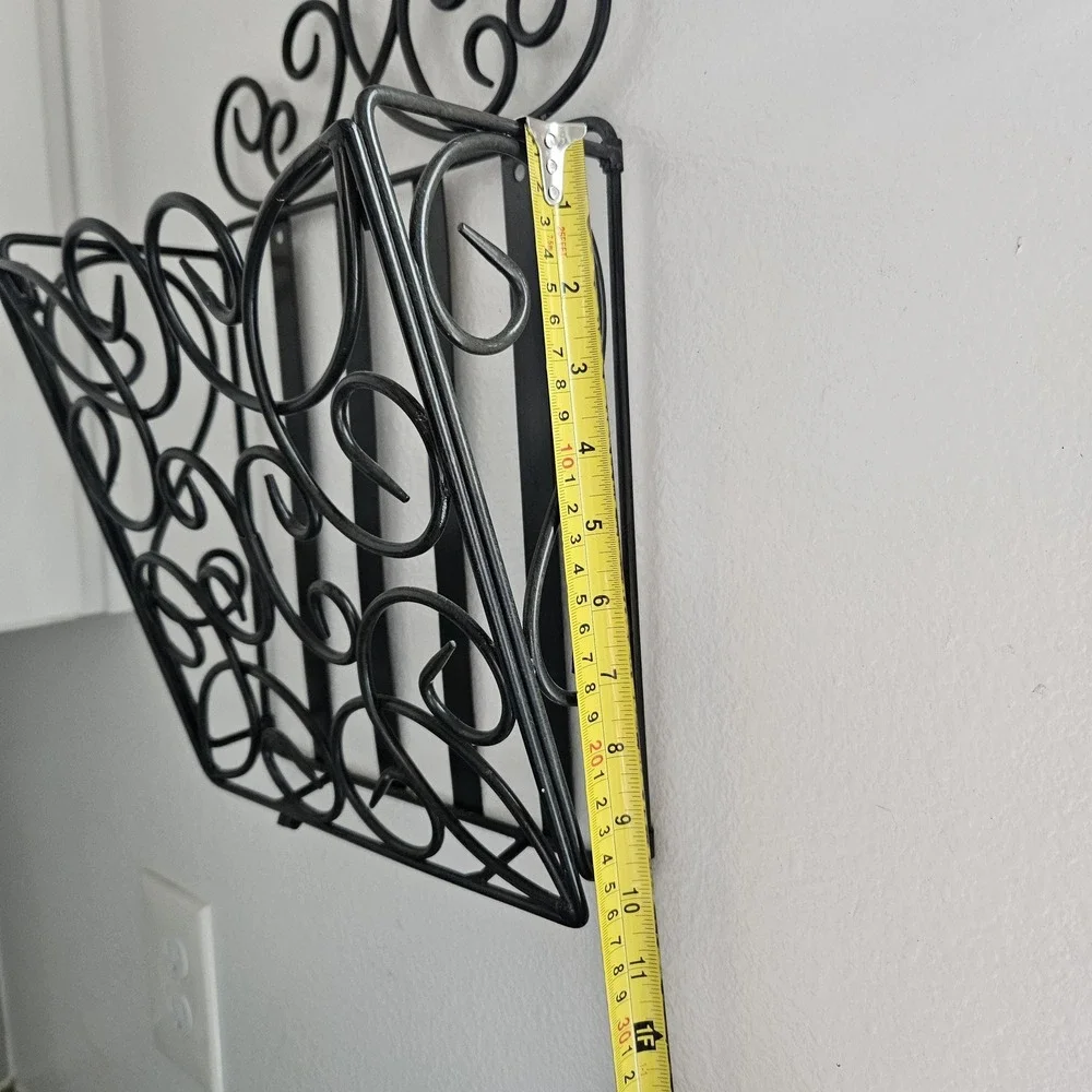 Southern‎ Living at Home Estate metal wall hanging organizer black ornate